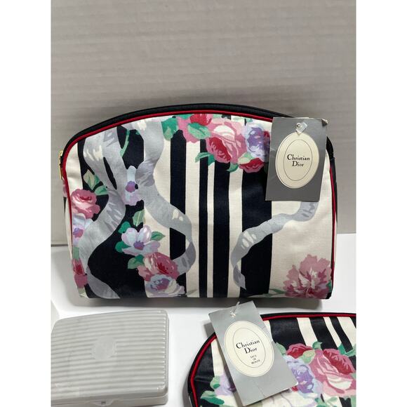 NEW Vintage Christian Dior Cosmetic Pouch Large Small - Picture 3 of 11